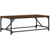 Image de vidaXL Table basse marron imitation chêne 100x50x35 cm Bois composite