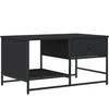 Image de vidaXL Table basse noire 85,5x51x45 cm Bois composite