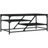 Image de vidaXL Table basse noire 100x49x40 cm Bois composite