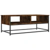 Image de vidaXL Table basse chêne fumé 100x51x40 cm bois composite