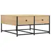 Image de vidaXL Table basse chêne Sonoma 80x80x40 cm bois composite