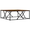 Image de vidaXL Table basse chêne fumé 100x100x40 cm bois composite