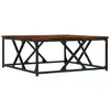 Image de vidaXL Table basse chêne fumé 70x70x30 cm Bois composite