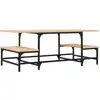 Image de vidaXL Table basse en chêne Sonoma 100x50,5x40 cm Matériau dérivé du bois
