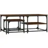 Image de vidaXL Tables de salon 2 pcs. Brun imitation chêne Matériau dérivé du bois