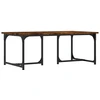 Image de vidaXL Table basse chêne fumé 90x50x35 cm bois composite