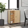 Image de vidaXL Sideboard Chêne Sonoma 70x30x80 cm Matériau dérivé du bois