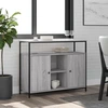 Image de vidaXL Sideboard Gris Sonoma 100x35x80 cm Bois composite