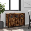 Image de vidaXL Sideboard chêne fumé 100x35x70 cm bois composite