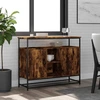 Image de vidaXL Sideboard chêne fumé 100x35x80 cm bois composite