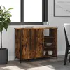 Image de vidaXL Sideboard chêne fumé 100x33x75 cm bois composite