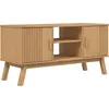 Image de vidaXL Armoire TV OLDEN brun 114x43x57 cm Pin massif