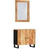 Image de vidaXL Ensemble de meubles de salle de bain 2 pièces en bois massif d'acacia