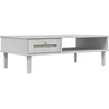 Image de vidaXL Table basse SENJA aspect rotin blanc 100x55x33 cm bois de pin