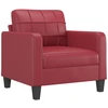 Image de vidaXL Fauteuil vin rouge 60 cm similicuir