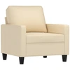 Image de vidaXL Sessel Creme 60 cm Stoff