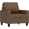 Image de vidaXL Fauteuil Marron 60 cm Tissu