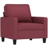 Image de vidaXL Fauteuil vin rouge 60 cm Tissu