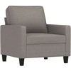 Image de vidaXL Fauteuil taupe 60 cm Tissu
