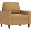 Image de vidaXL Fauteuil marron 60 cm velours