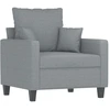 Image de vidaXL Fauteuil gris clair 60 cm Tissu