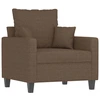 Image de vidaXL Fauteuil Marron 60 cm Tissu
