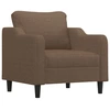 Image de vidaXL Fauteuil Marron 60 cm Tissu