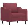 Image de vidaXL Fauteuil vin rouge 60 cm Tissu
