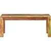 Image de vidaXL Table basse 110x55x40 cm Vieux bois massif