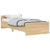 Image de vidaXL Cadre de lit sans matelas Chêne Sonoma 90x200 cm Bois composite