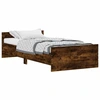 Image de vidaXL Cadre de lit sans matelas chêne fumé 100x200 cm bois composite
