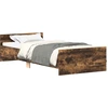 Image de vidaXL Cadre de lit sans matelas chêne fumé 90x190 cm bois composite