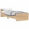 Image de vidaXL Cadre de lit sans matelas Chêne Sonoma 75x190 cm Bois composite