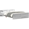 Image de vidaXL Cadre de lit avec tête et pied de lit Gris Sonoma 135x190 cm
