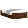 Image de vidaXL Cadre de lit marron aspect chêne 90x200 cm