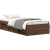Image de vidaXL Cadre de lit marron aspect chêne 100x200 cm