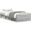 Image de vidaXL Cadre de lit gris Sonoma 75x190 cm