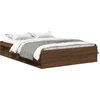 Image de vidaXL Cadre de lit marron aspect chêne 140x200 cm