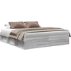 Image de vidaXL Cadre de lit gris Sonoma 200x200 cm