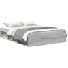 Image de vidaXL Cadre de lit gris Sonoma 140x190 cm