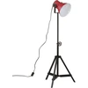Image de vidaXL Lampadaire 25 W rouge 35x35x65/95 cm E27