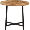 Image de vidaXL Table basse 45x45x40 cm bois massif mangue et fer