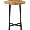 Image de Table basse 35x35x45 cm bois massif mangue et fer