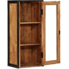Image de Armoire murale de salle de bain 40x30x90 cm en bois massif d'acacia et fer
