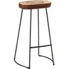 Image de vidaXL Tabouret de bar 2 pcs. Brun foncé 44x37,5x78 cm