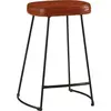 Image de vidaXL Tabouret de bar 2 pcs. Brun foncé 41x29x62 cm