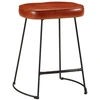 Image de vidaXL Tabouret de bar 2 pcs. brun foncé 40x29,5x53 cm