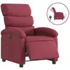 Image de vidaXL Fauteuil relax électrique vin rouge tissu