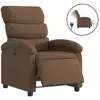 Image de vidaXL Fauteuil relax électrique marron Tissu