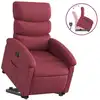 Image de vidaXL Fauteuil relax avec releveur vin rouge Tissu